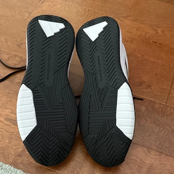 Adidas Men's Black and White Athletic Sneakers - Picture 4 of 4